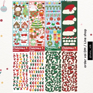 🎄Christmas Collection🎄 สติกเกอร์แสนน่ารักก เข้าธีมในช่วงนี้มากๆไม่มีไม่ได้แล้ว Sticker deco สติกเกอร์ตกแต่ง