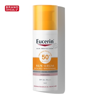 Eucerin Sun Double Whitening Serum SPF50+ 50ml ยูเซอริน สำหรับผิวหน้า [แถมกันแดด CCA35ml NO.1AUS]