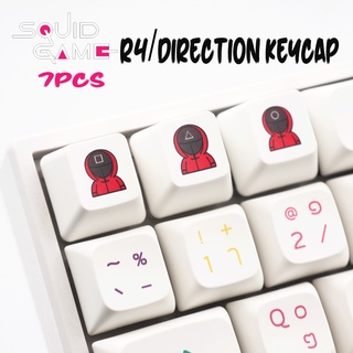 ปุ่มกดคีย์บอร์ด OEM Profile R4 PBT สําหรับตกแต่งปาร์ตี้ฮาโลวีน