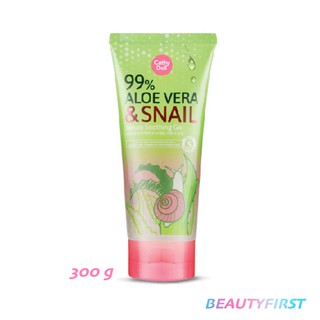 เจลบำรุงผิว CATHY DOLL 99% ALOE VERA &amp; SNAIL SERUM SOOTHING GEL 300g