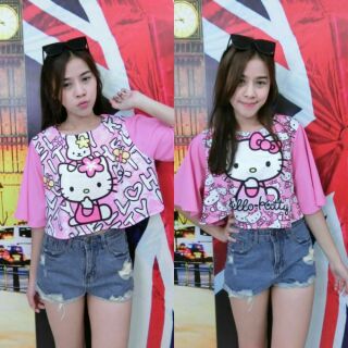 เสื้อ kitty สีชมพู