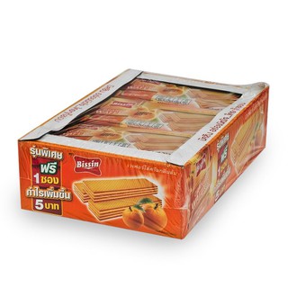 บิชชิน เวเฟอร์ครีมกลิ่นส้ม 29 ก. x 12 Nissin Wafer Cream Orange Flavor 29 g. X 12