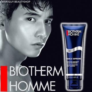 BIOTHERM HOMME Force Supreme Instant Smoothing Daily Cleanser 125ml คลีนซิ่งโฟมทำความสะอาดผิวหน้าผู้ชายสูตรพิเศษ