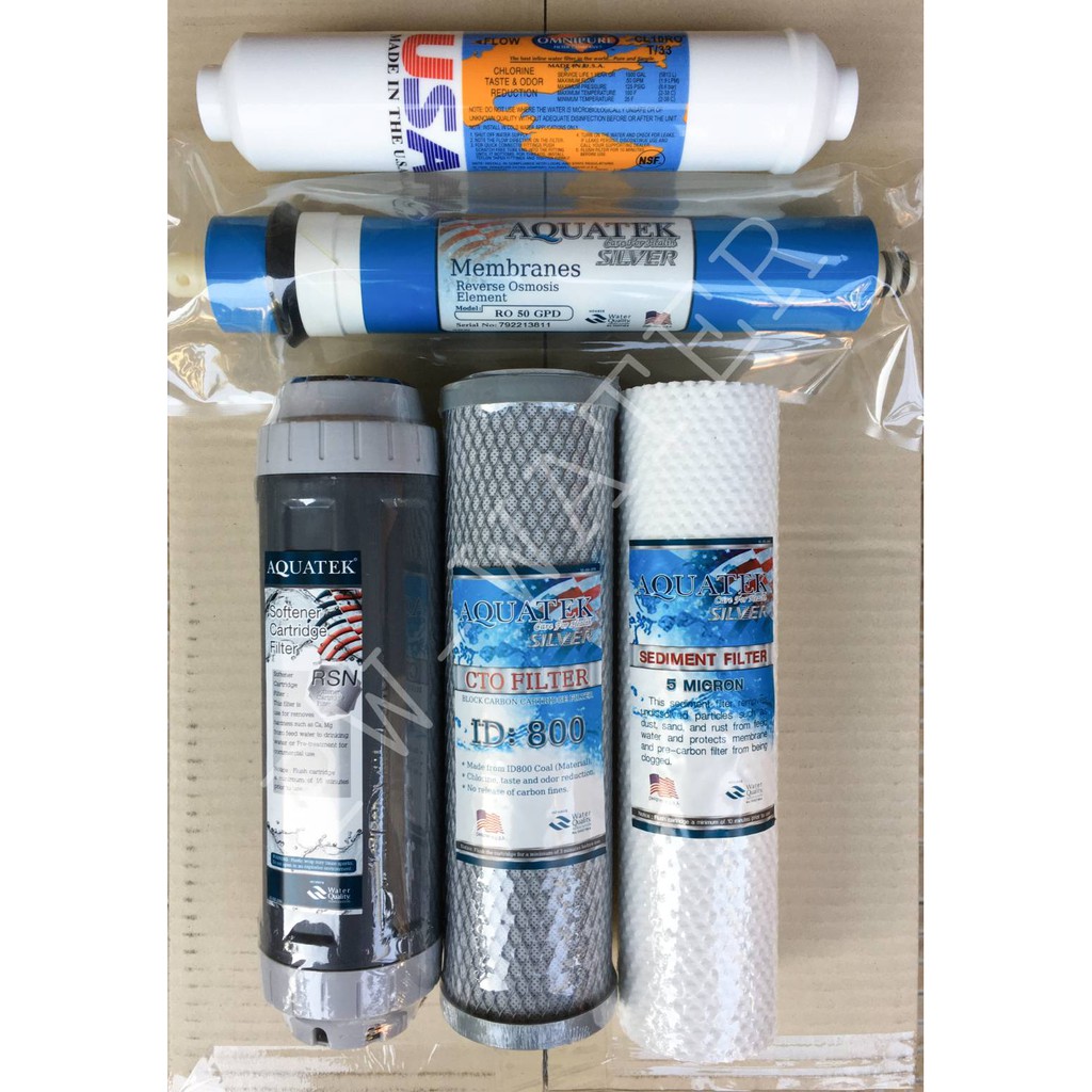 AQUATEK SILVER ชุดไส้กรองน้ำ RO 50 GPD Membrane Aquatek