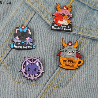 น่ารัก แต่ยังซาตานเคลือบ Pins แมวแพะเข็มกลัดปกป้ายตลกคําคมสัตว์เครื่องประดับของขวัญสําหรับเด็กเพื่อน