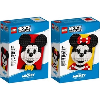 เลโก้​ LEGO Brick Sketches 40456 + 40457 Mickey &amp; Minnie