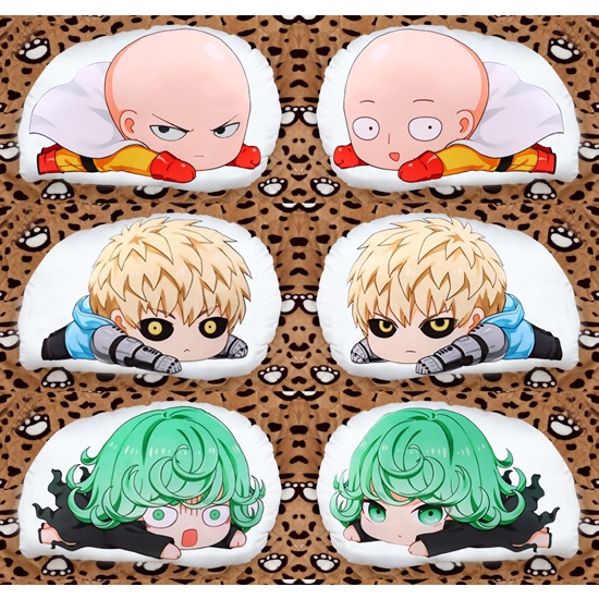 One punch man sitama genoes Tatsumaki fubuki หมอนchibi พิมพ์สองด้าน M0399