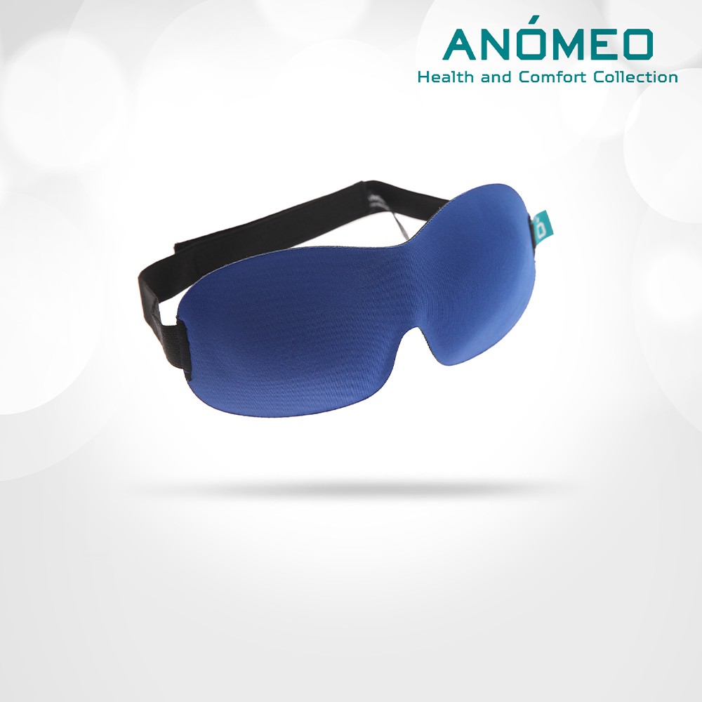 ANOMEO 2422 ผ้าปิดตาป้องกันแสง ยามนอนหลับ และ ขณะเดินทาง สีน้ำเงิน รุ่น Luxury Eye Mark