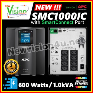 [ Best Seller ] SMC1000I-3Y เครื่องสำรองไฟ APC Smart-UPS 1000VA, Tower, LCD 230V // Pro 12.12+Only