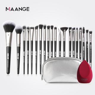 Maange แปรงแต่งหน้ามืออาชีพ พร้อมกระเป๋าเครื่องสำอาง 20 ชิ้น / เซต