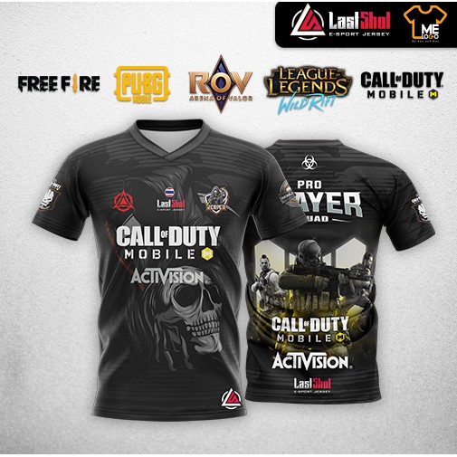 E-Sport No.1 เสื้อเกมส์ CALL of DUTY FREEFIRE ROV