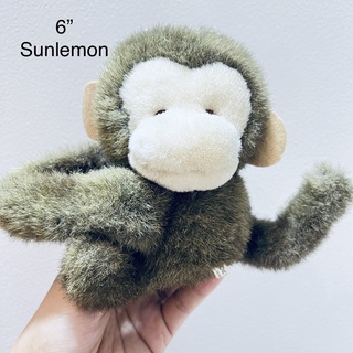 ตุ๊กตา ลิง ป้าย Sunlemon Picnic World ขนาด6” หายากมาก มือเป็นตีนตุ๊กแก หางดัดได้ Monkey plush toy สภาพสมบูรณ์ งานสะสม