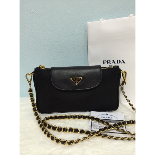 Prada tessuto saffiano crossbody