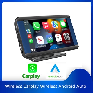 Carplay มอนิเตอร์ไร้สาย หน้าจอ 7 นิ้ว บลูทูธ MP5 แบบพกพา สําหรับรถยนต์ Androidauto