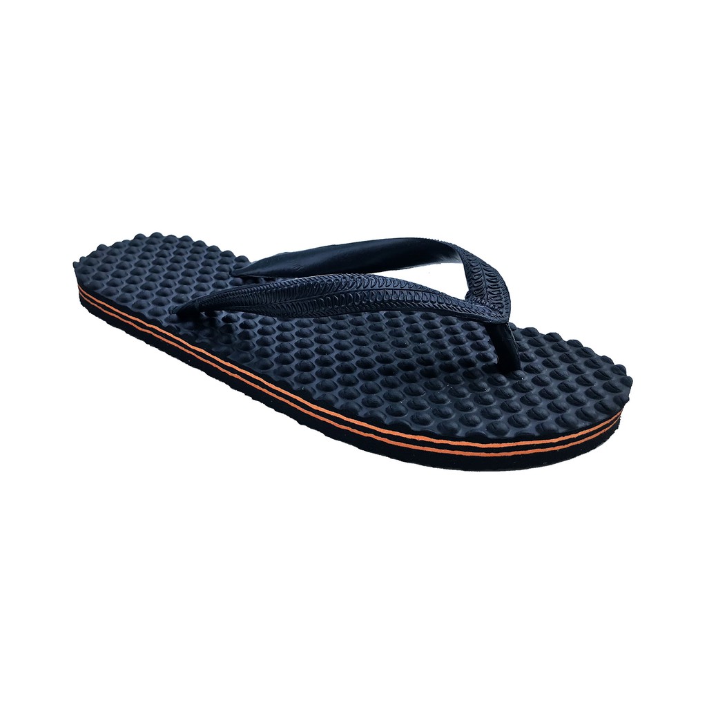 รองเท้าแตะเพื่อสุขภาพ ปุ่มนวดเท้า ผ่อนคลาย สีส้ม Massage Flip Flops