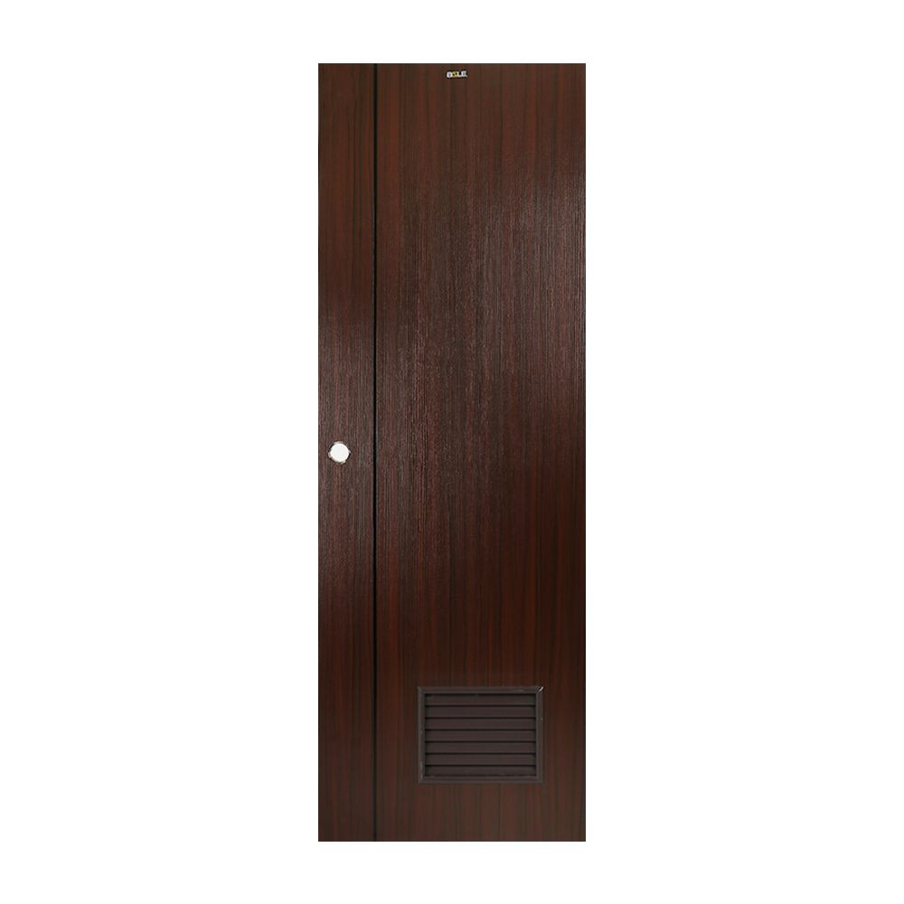 ประตูบานเปิด ประตูห้องน้ำ UPVC AZLE LT-05 70x200 ซม. สี BROWNIE OAK ประตูและวงกบ ประตูและหน้าต่าง UPVC 70x200 CM BROWNIE
