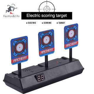 Tcxl Electric Scoring Auto - Reset อุปกรณ์เป้ายิงปืนดิจิตอลสําหรับ N - Strike Blaster