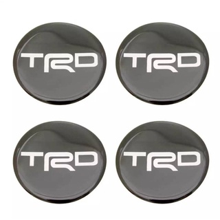 สติกเกอร์ติดดุมล้อ TRD ขนาด 52mm. 1 ชุดมี 4 ชิ้น