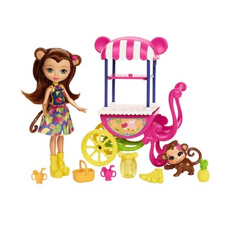 Enchantimals ตุ๊กตาเอนชานติมอล Fruit Cart Doll Set FJH11-FCG93