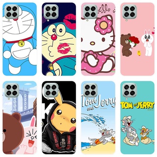 เคส Samsung Galaxy M33 5G พิมพ์ลายการ์ตูนน่ารักแบบด้านหลังเคส Samsung M33 5G Soft Silicone TPU Case