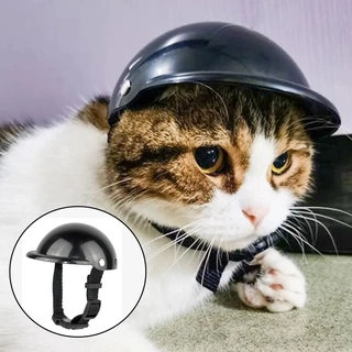 🐱🐶หมวกกันน็อคสุนัข🧢 🥽 แมว หมา สัตว์เลี้ยง ABS หมวกกันน็อค อุปกรณ์หมวก