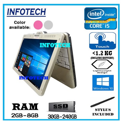 Fujitsu I5 2nd Gen Ssd Touch Screen Lifebook Tl1 Stylus Pen Notebook Laptop Refurbished ตกแต งใหม Shopee Thailand