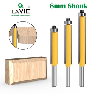 Lavie ดอกสว่านเราเตอร์ 8 มม. พร้อมแบริ่ง สําหรับตัดไม้ทังสเตนคาร์ไบด์