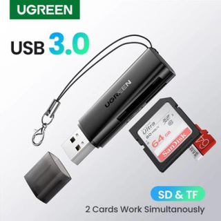 Ugreen อะแดปเตอร์การ์ดรีดเดอร์ USB3.0 2-in-1 SD Micro SD สําหรับคอมพิวเตอร์