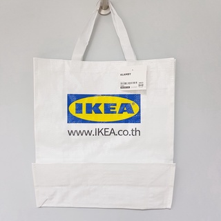 IKEA KLAMBY อิเกีย คลามบี ถุง กระเป๋าช้อปปิ้ง สีขาว Limited Edition