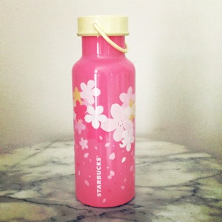 Starbucks thermos ทรงกระติกน้ำแบบฝาหมุนมีหูหิ้ว blossom sakura 16oz