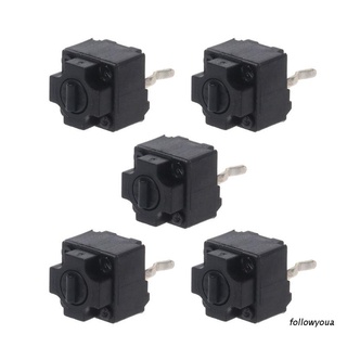 folღ 5Pcs Original Mouse Square Micro Switch Button EVQP0E07K Baolei Shark IE4.0 Black Spots 6x6x7.45