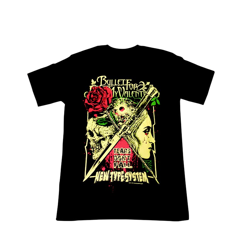 เสื้อยืด t-shirt ลาย bullet for my valentine Tears