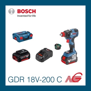 ไขควง ประแจกระแทกไร้สาย BOSCH GDR 18V-200 C PROFESSIONAL 3601JG4100