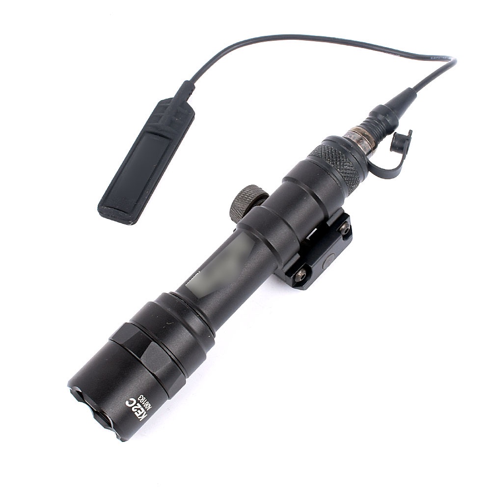 Tactical Flashlight 400 Lumen - With Picatinny Rail Mount & Tape ...