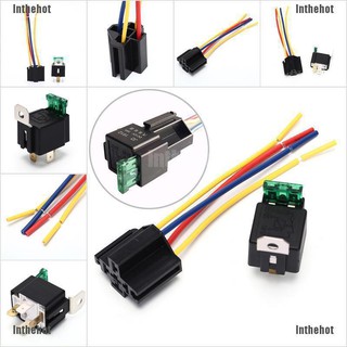 สายไฟ กันน้ํา 5 pin 40a / 12v พร้อมซ็อกเก็ตรีเลย์ 1