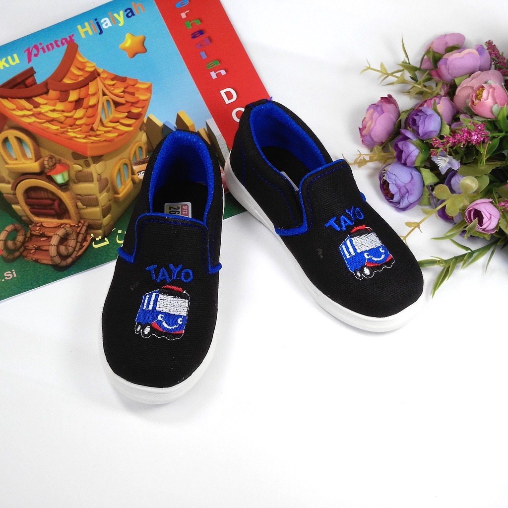 Hqo Boys Shoes - Slip On/Toddler Boys Shoes/รองเท้าเด็กลําลอง/Tayo