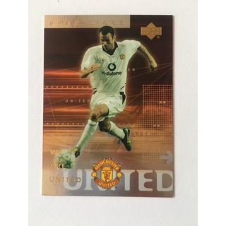 การ์ดแมนเชสเตอร์ ยูไนเต็ด Manchester United Upper Deck Ryan Giggs การ์ดสะสมฟุตบอล พรีเมียร์ลีก