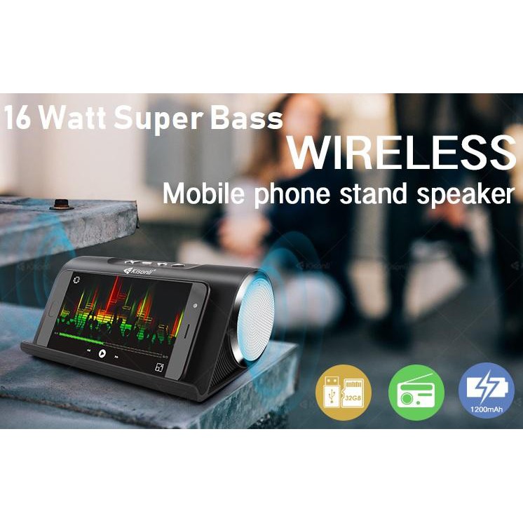 🇹🇭Ekcam LPV9ลำโพงบลูทูธ speaker เบสหนักมาก เสียงใสชัดเจน ขนาด 16W รองรับ SD Card มีวิทยุ FM ในตัว และมีไมค์ ในตัว ของแท้