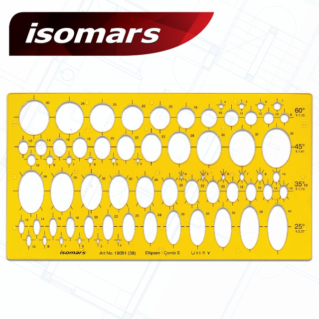 แผ่นเพลทวงรี Isomars IS18091
