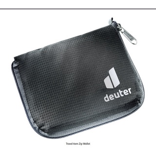 กระเป๋าเงิน deuter รุ่น Zip Wallet โลโก้ใหม่ ปี 2022 สีดำ Black