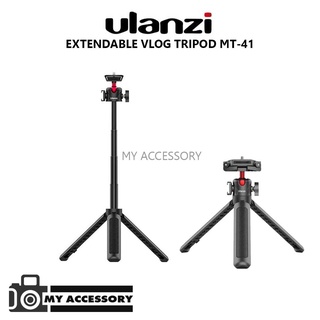 ULANZI EXTENDABLE VLOG TRIPOD MT-41 Black ขาตั้งพกพา พร้อมที่หนีบมือถือ สำหรับมือถือและกล้อง 2in1 Mini Tripod