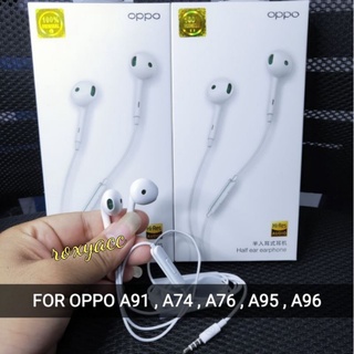 ของแท้ 100% ชุดหูฟัง HIRES BASS MH สําหรับ OPPO A96 A76 A74 A95 A16 150