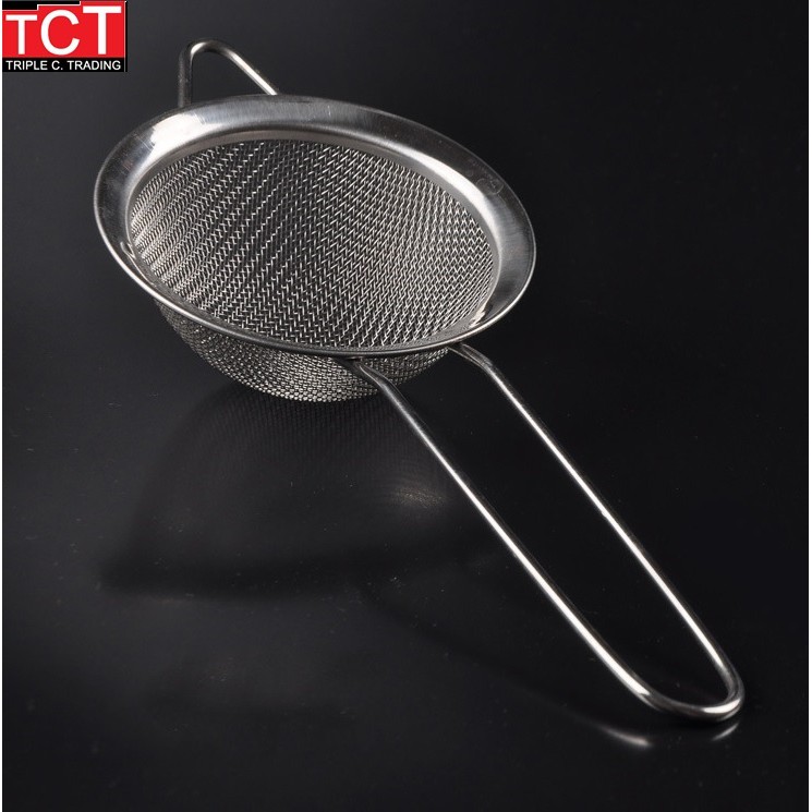 Cocktail Strainer สแตนเลส ทรงกรวย แบบตาข่าย ขนาด 7 ซม. อุปกรณ์บาร์
