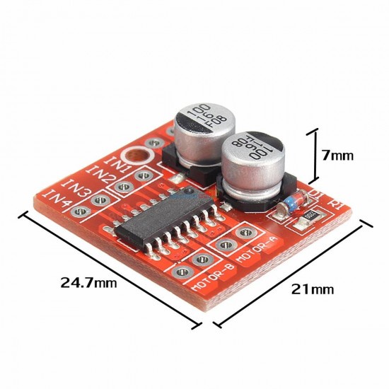 L298N Mini Dual Motor Driver mx1508 บอร์ดขับมอเตอร์ 2 ช่อง 2-10V 1.5A (สินค้าในไทยพร้อมส่งทันที)