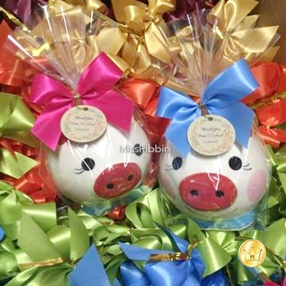 โบว์จิ๋วมัดปากถุงขนม-ของชำร่วย 21มม (*100ชิ้น) สี1/2  (มัดลวด) - รูปที่ 5