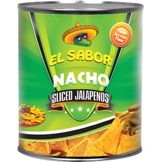 El Sabor Nacho Sliced Jalapenos พริกจาราพิโน่ดองในน้ำเกลือ 2.9 กิโลกรัม