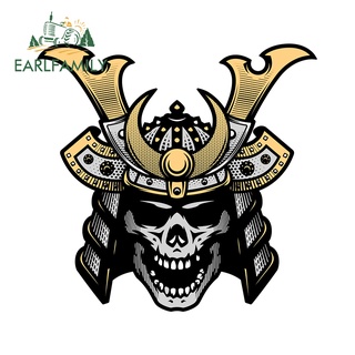 EARLFAMILY For Japanese Samurai Car Sticker Surfboard Laptop Windshield Waterproof Decals