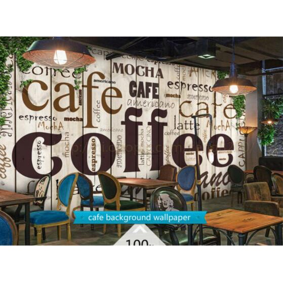 สติกเกอร์วอลเปเปอร์ ลายร้านกาแฟ แบล็กบอร์ด สไตล์ยุโรป อเมริกา สําหรับตกแต่งบ้าน ร้านอาหาร คาเฟ่ บาร์ - รูปที่ 4