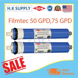 DOW Filmtec Pentair ไส้กรองน้ำ USA ไส้กรองเมมเบรน RO เมมเบรน Membrane 50 75 100 150 GPD เครื่องกรองน้ำ ตู้น้ำหยอดเหรียญ