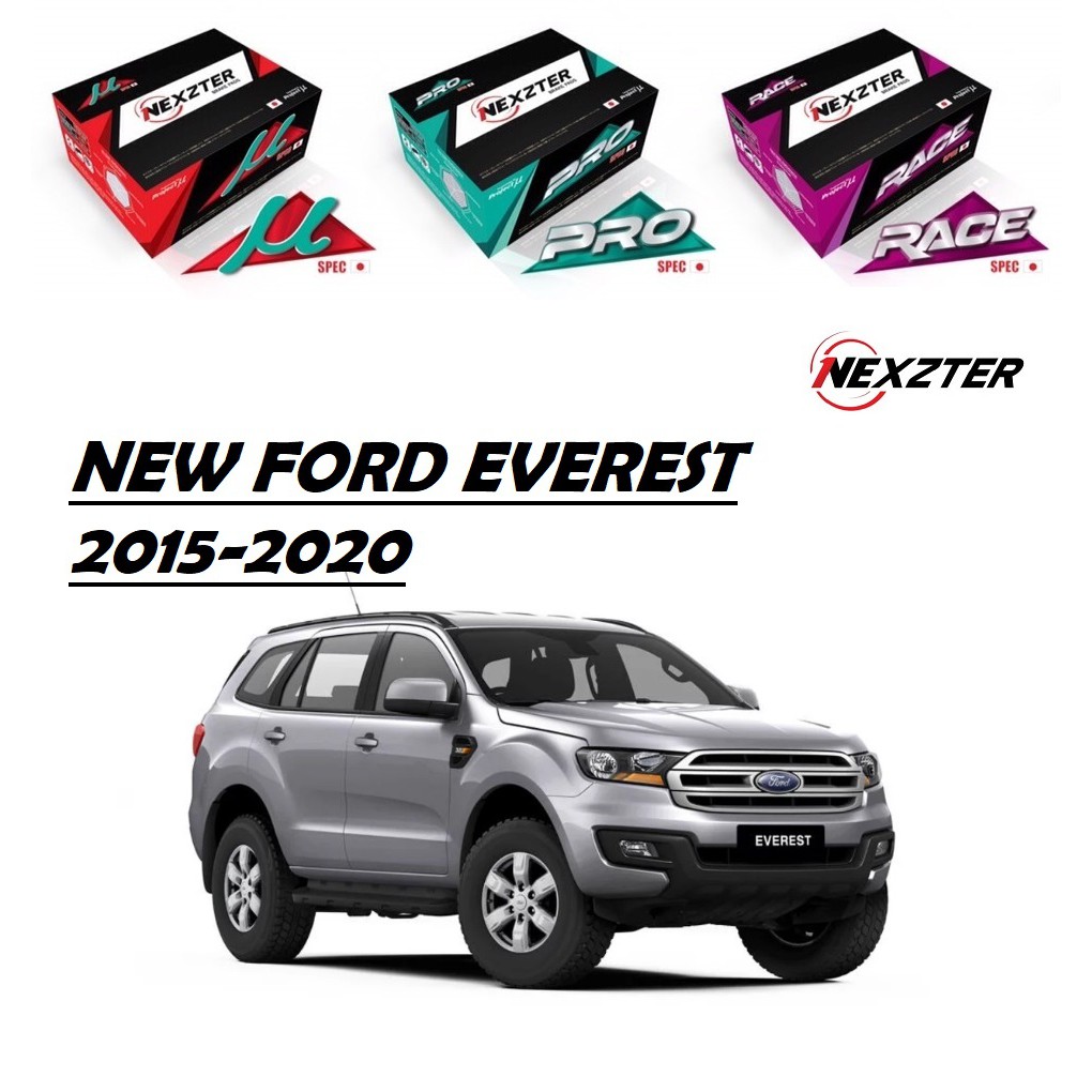 nexzter ผ้าเบรค new ford everest ฟอร์ด เอเวอเรส ปี 2015-2020